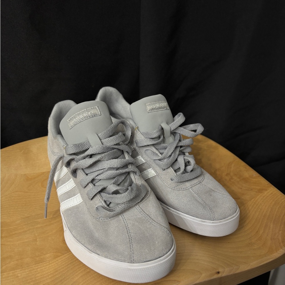 Adidas Gray Suede Men's Sneakers - 8.5